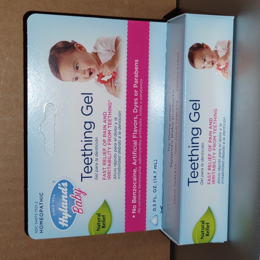 Hylands Homeopathic Baby Teething Gel Natural Relief 0.5 ounces New!